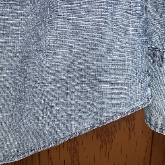 J. Crew The Perfect Shirt Chambray Ombré Blue Button Down Shirt - Picture 14 of 16